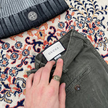 Load image into Gallery viewer, Gucci AW17 (W30, L32) Ulvebroderede Fløjlsbukser