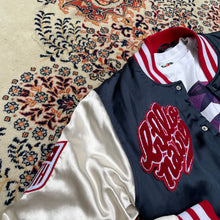 Load image into Gallery viewer, BBC x Majestic Satin Varsity Jacket
