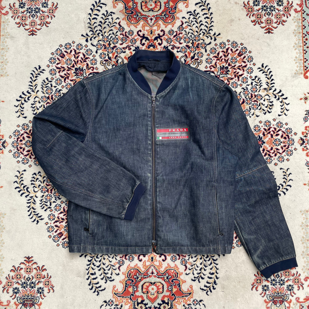 Prada Archive Goretex 2003 Americas Cup Denim Crew Jacket