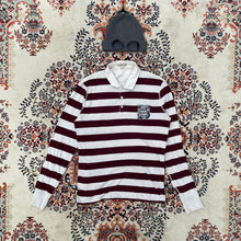 Load image into Gallery viewer, Burberry (M) Chunky Striped Long Sleeve Polo
