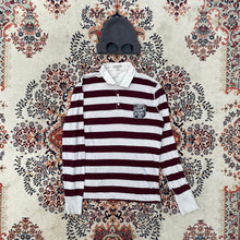 Load image into Gallery viewer, Burberry (M) Chunky Striped Long Sleeve Polo

