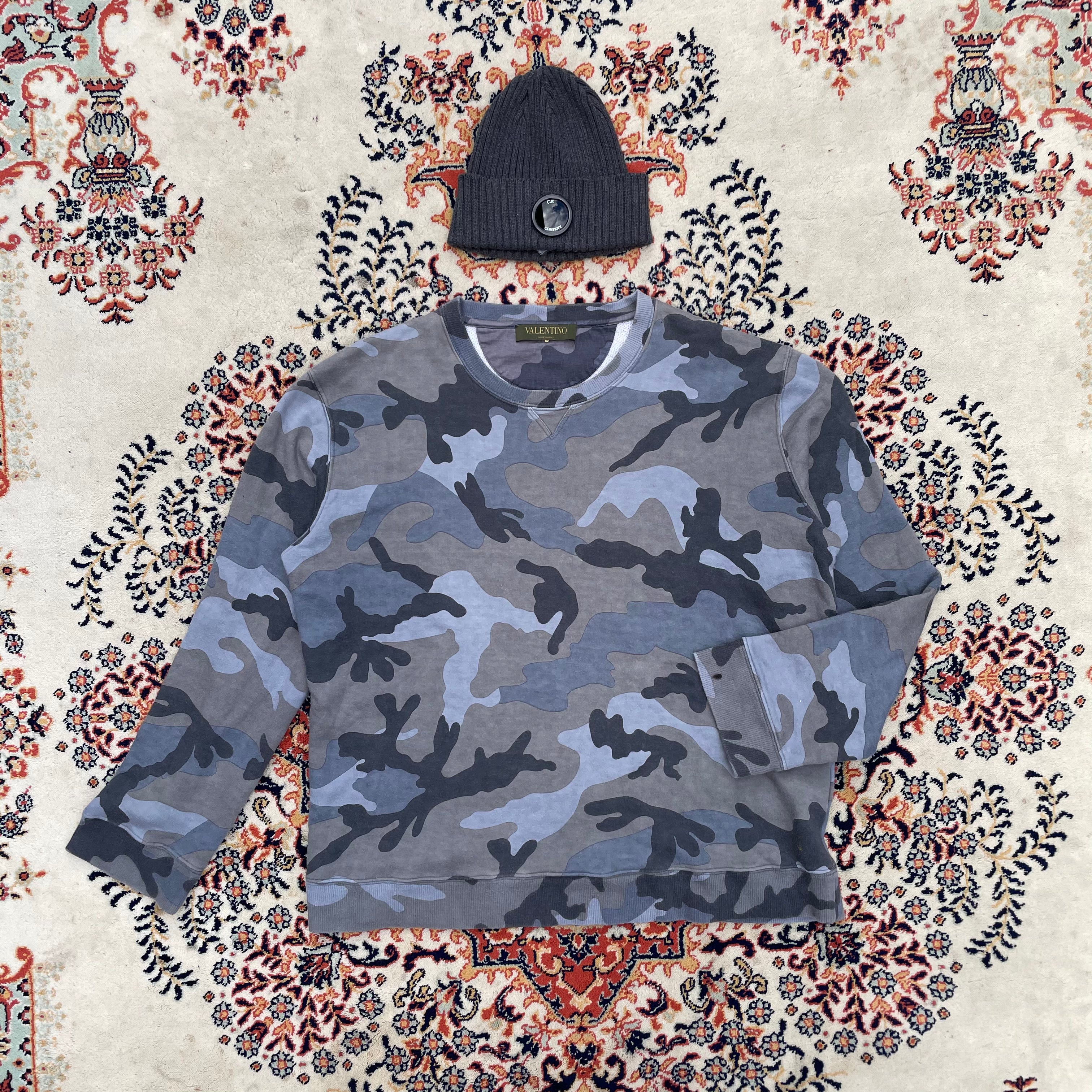 Valentino S M Camo Sweatshirt O.S Company