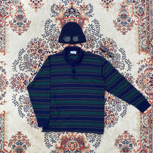 Load image into Gallery viewer, Gucci Vintage Stripey Longsleeve Polo
